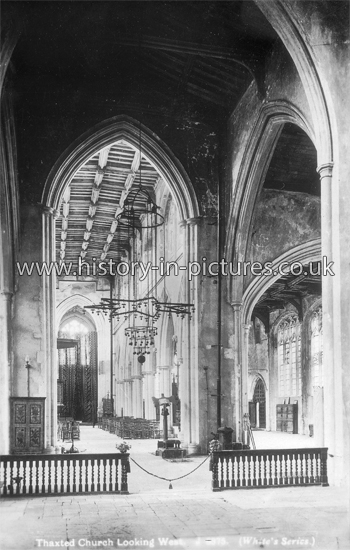 Thaxted Church looking West, Thaxted, Essex. c.1910